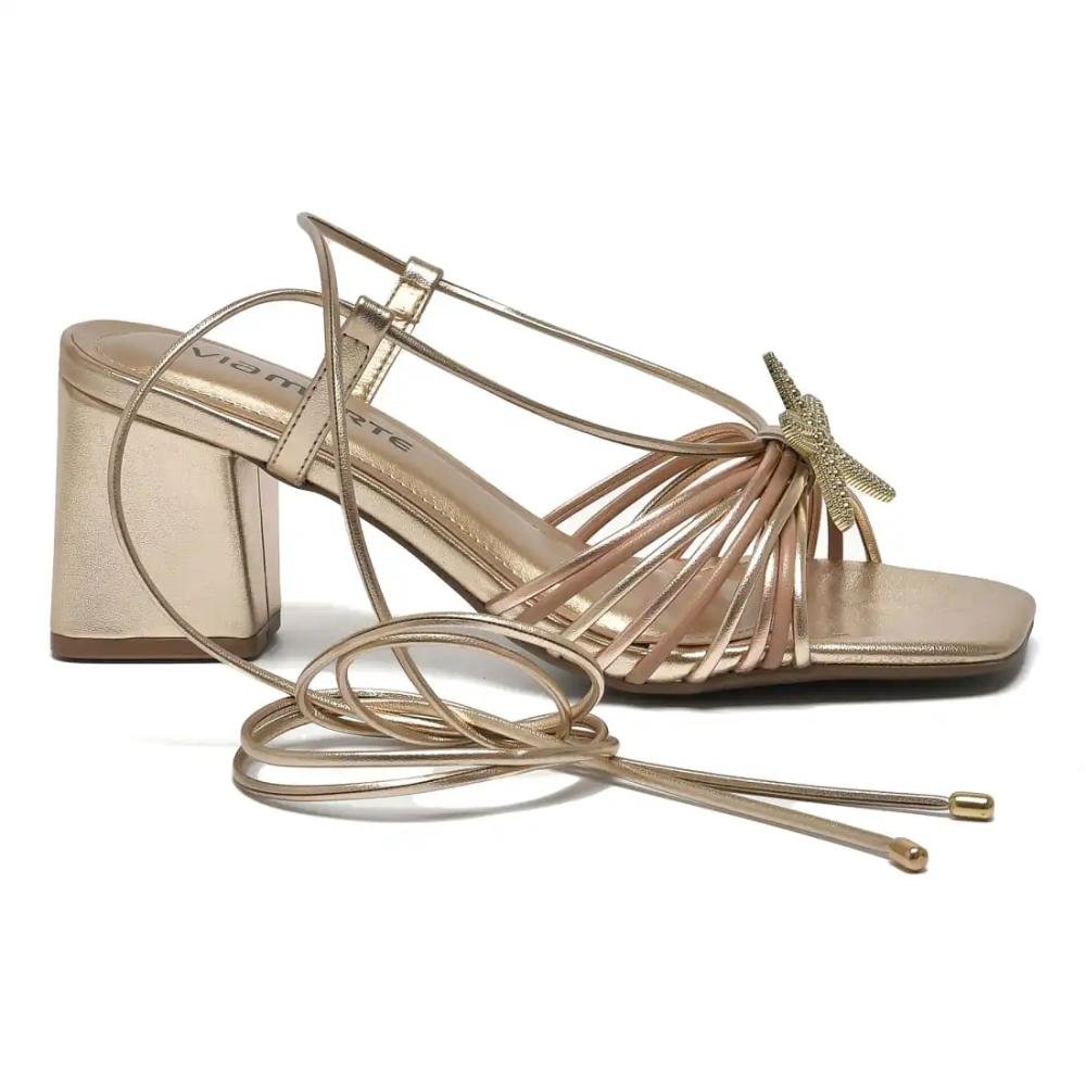 Sandália Via Marte Salto Bloco Feminina