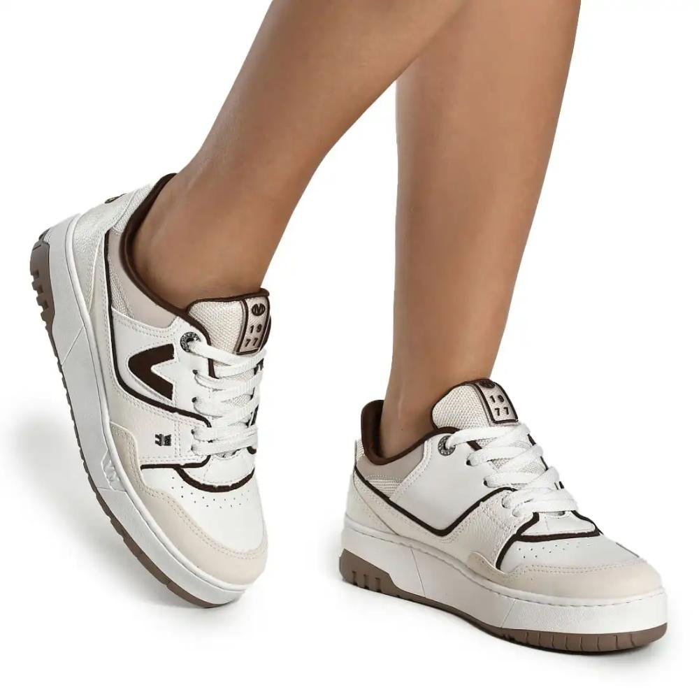 Tênis Via Marte Casual Feminino Bege 4