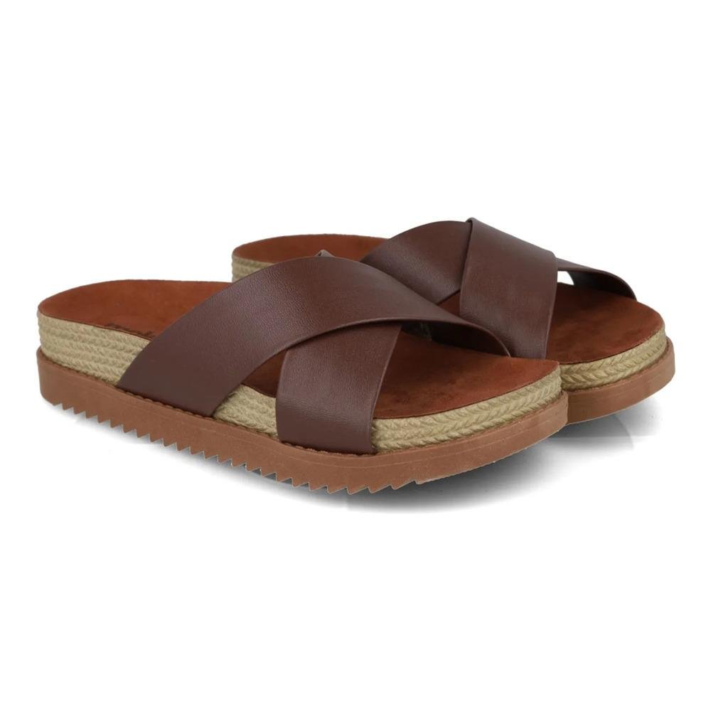 Sandália Moleca Casual Feminina Marrom 2