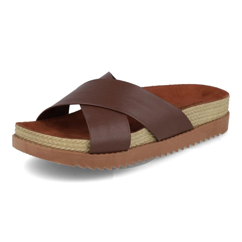 Sandália Moleca Casual Feminina Marrom 3