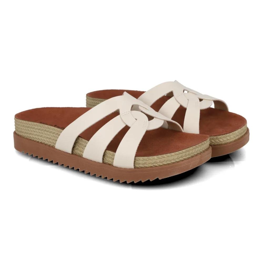 Sandália Moleca Casual Napa Turim Feminina Bege 2