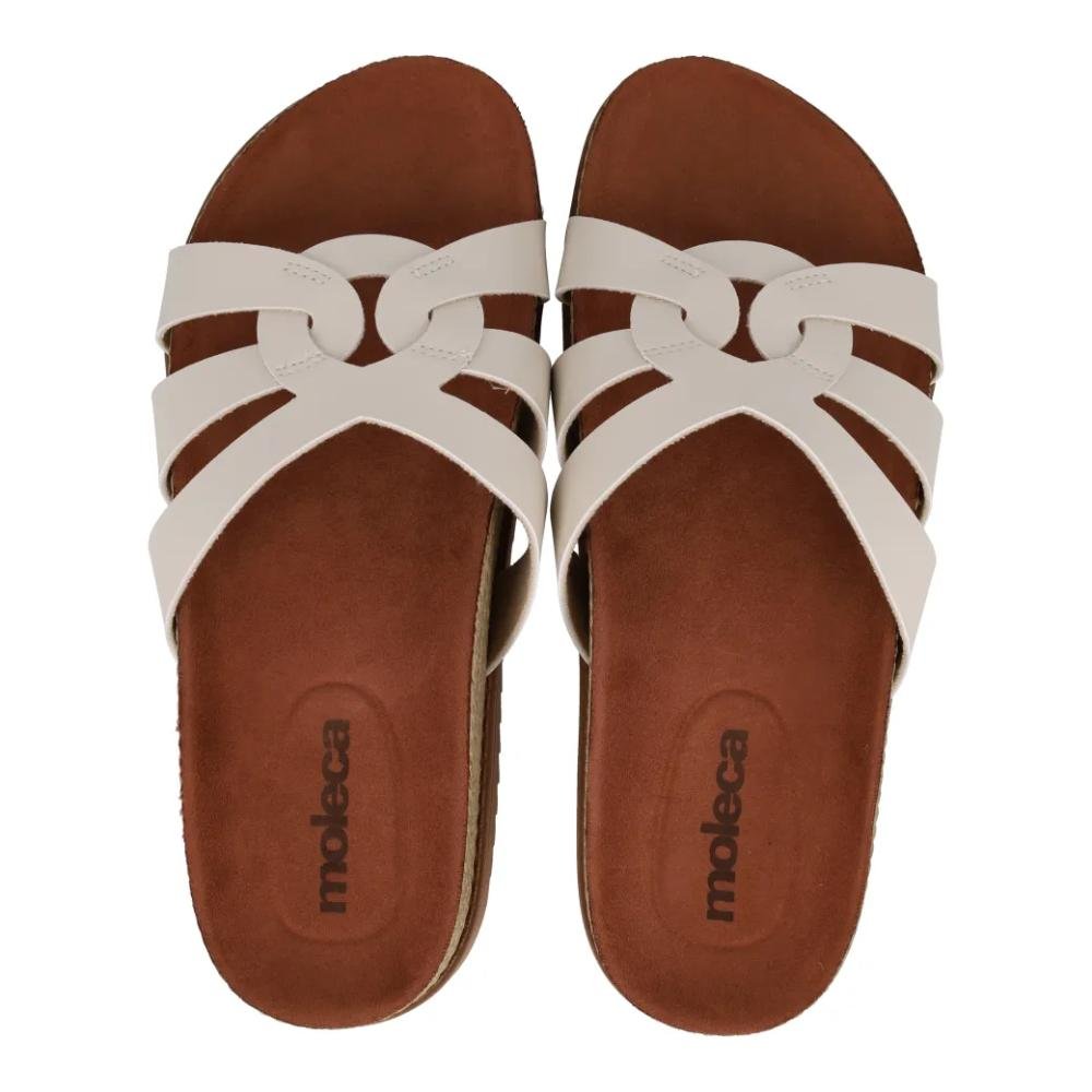 Sandália Moleca Casual Napa Turim Feminina Bege 4