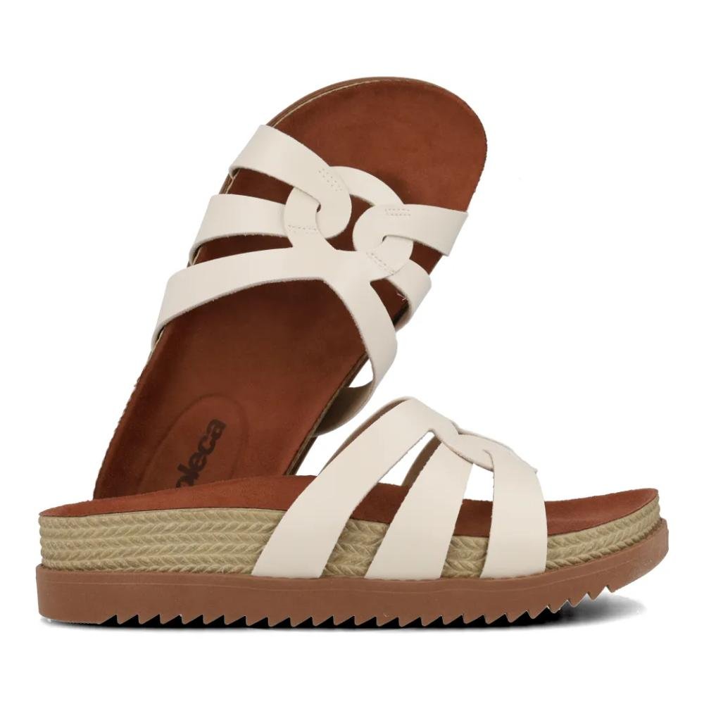 Sandália Moleca Casual Napa Turim Feminina Bege 5