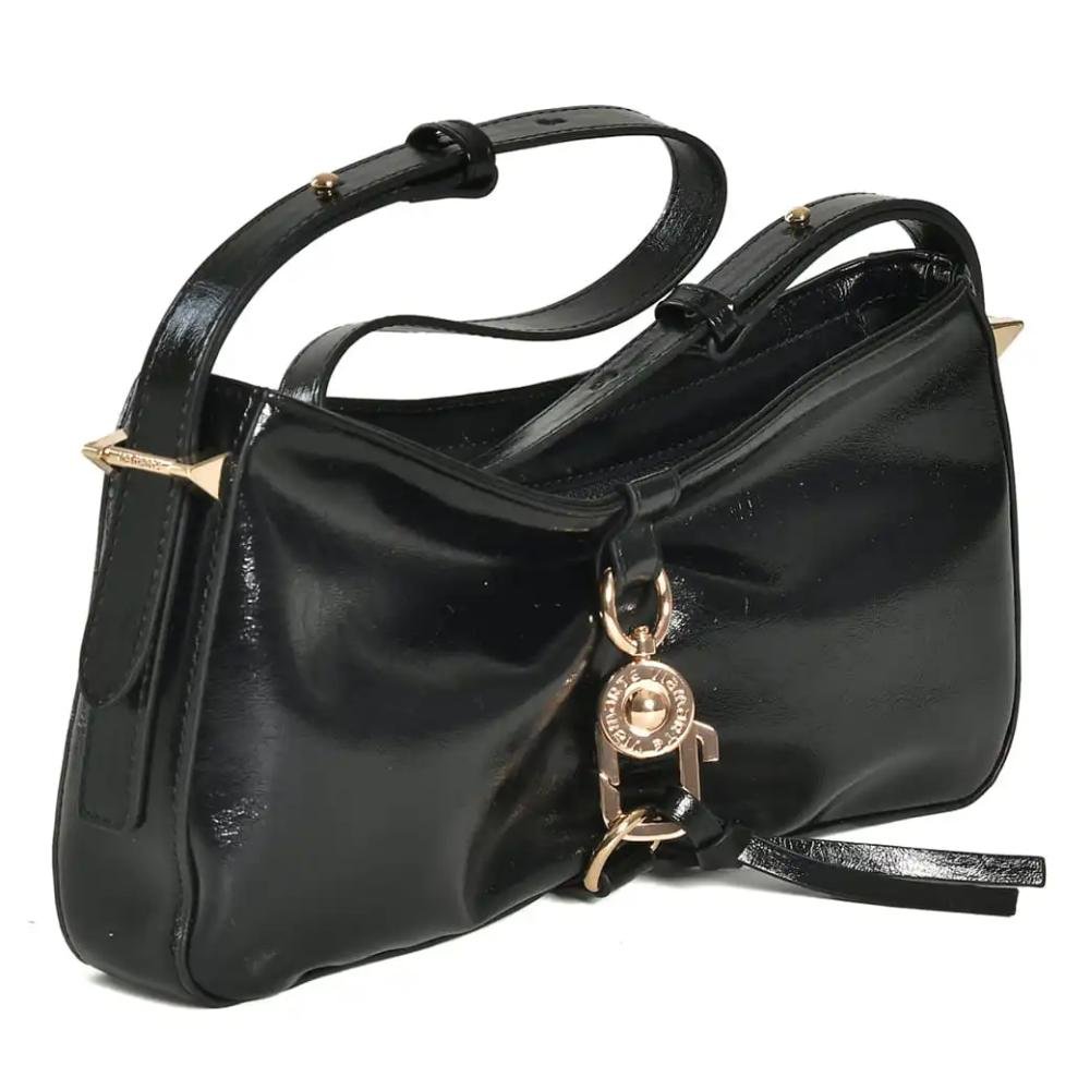 Bolsa Via Marte Ombro Malbec Feminina Preto 2