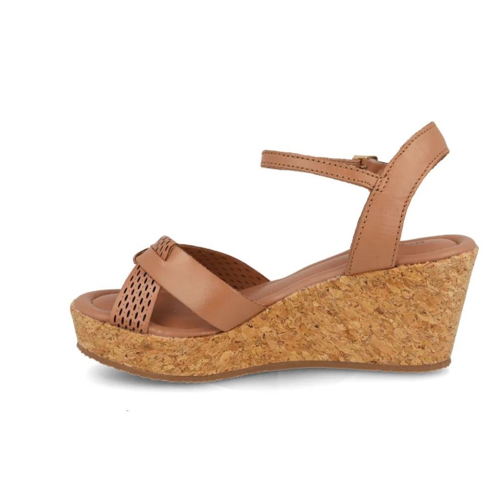 Sandália Bottero Anabela Feminina Marrom 2