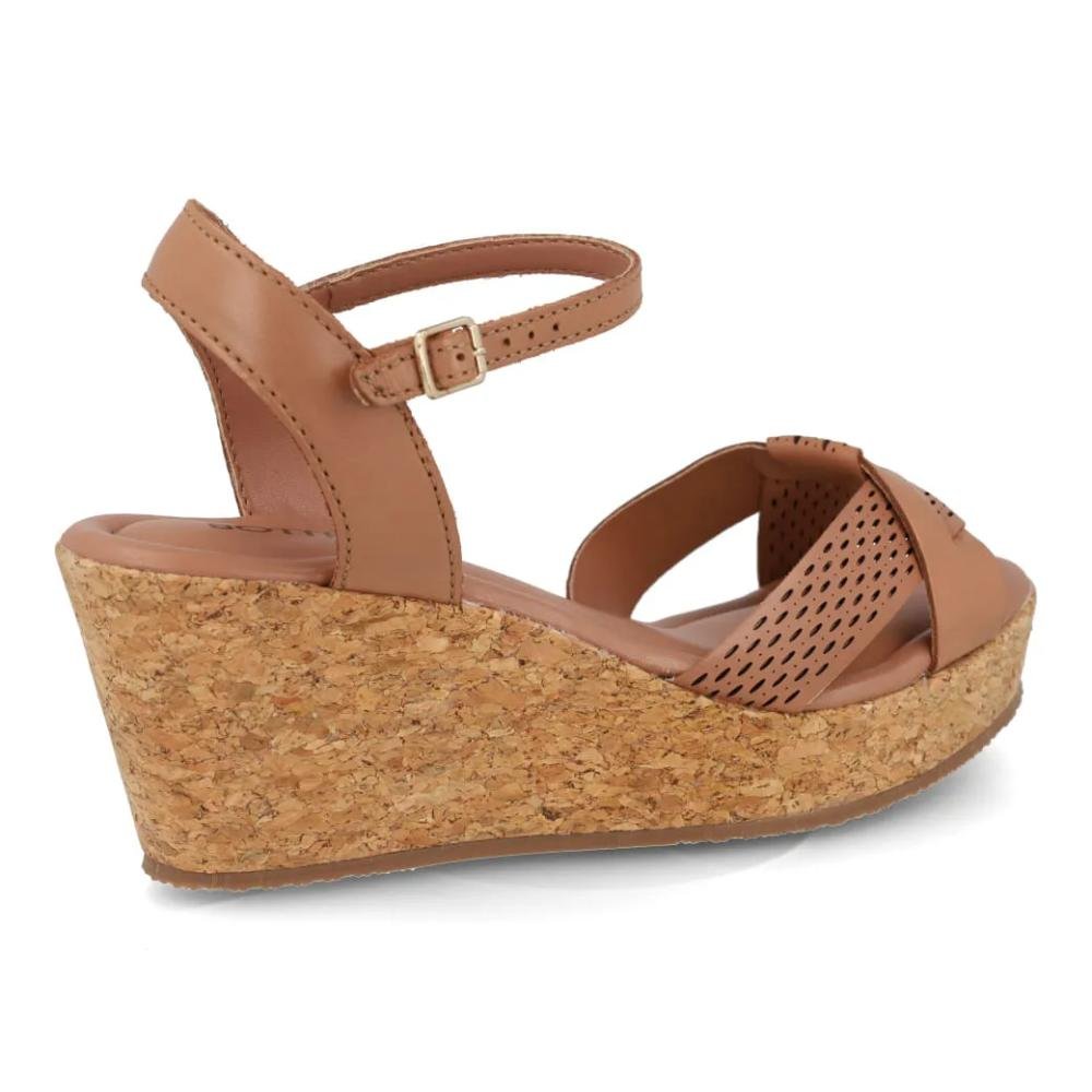 Sandália Bottero Anabela Feminina Marrom 6