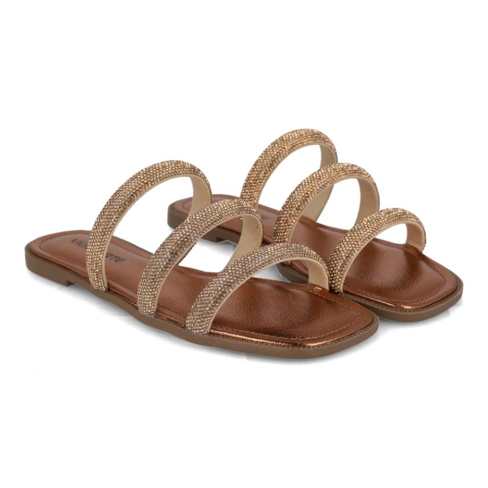 Tamanco Via Marte Casual Feminino Bronze 2