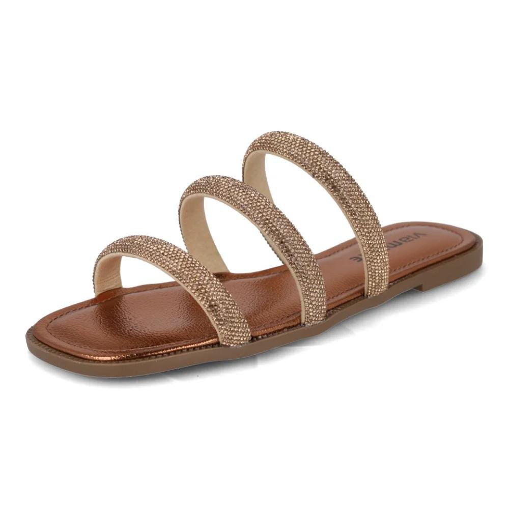 Tamanco Via Marte Casual Feminino Bronze 3