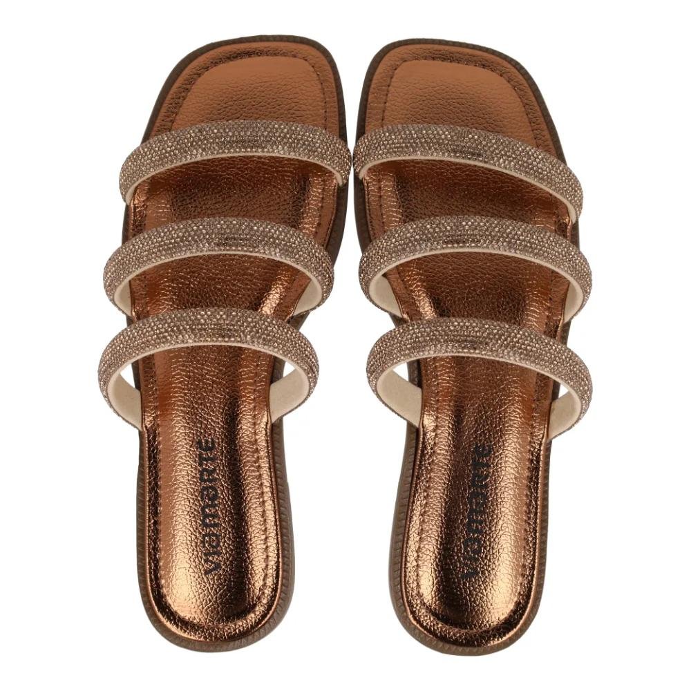 Tamanco Via Marte Casual Feminino Bronze 4