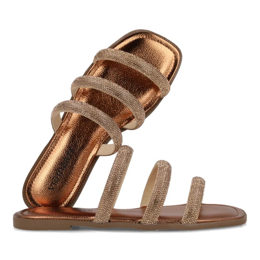 Tamanco Via Marte Casual Feminino Bronze 5