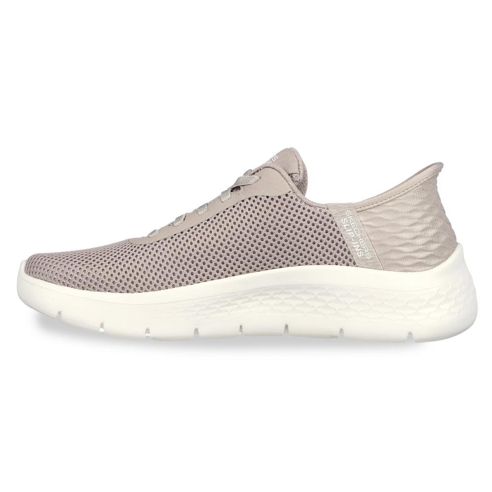 Tênis Skechers Go Walk Flex Slip-ins Feminino Bege 2