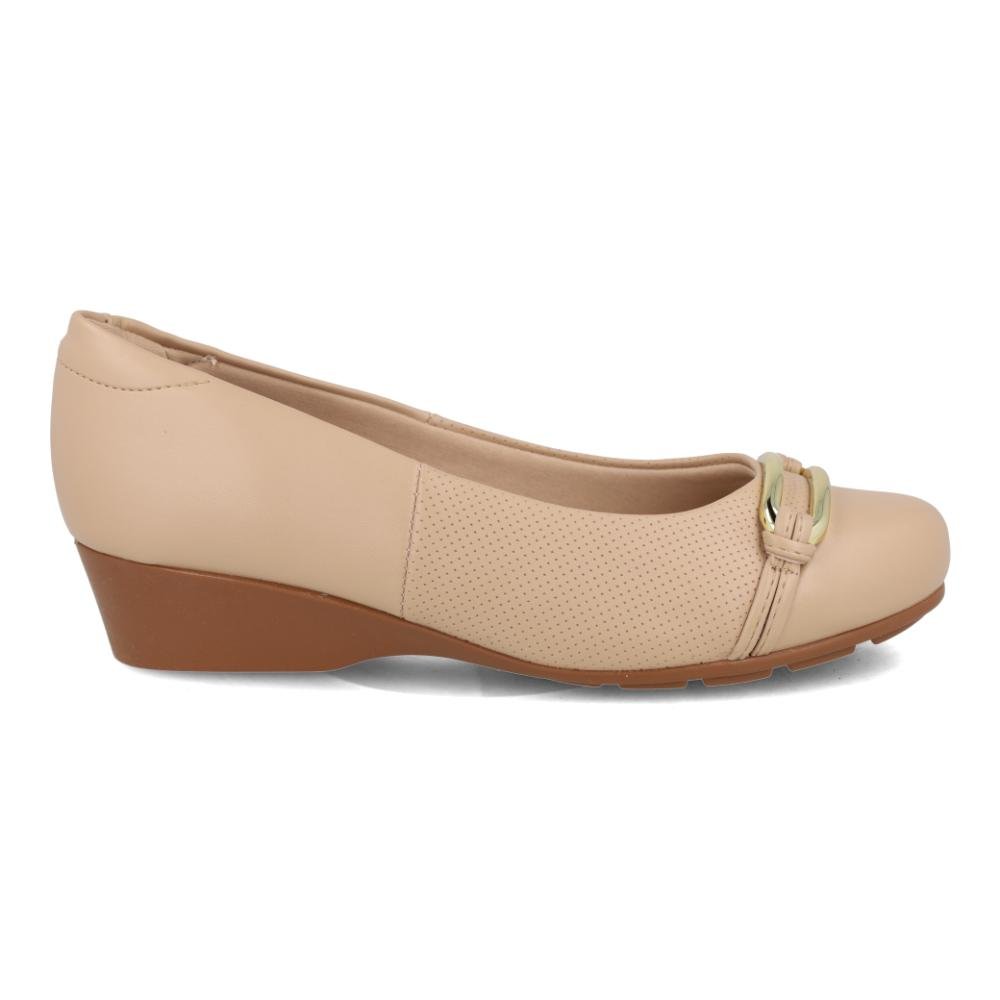 Sapato Anabela Modare Ultraconforto Fivela Feminino