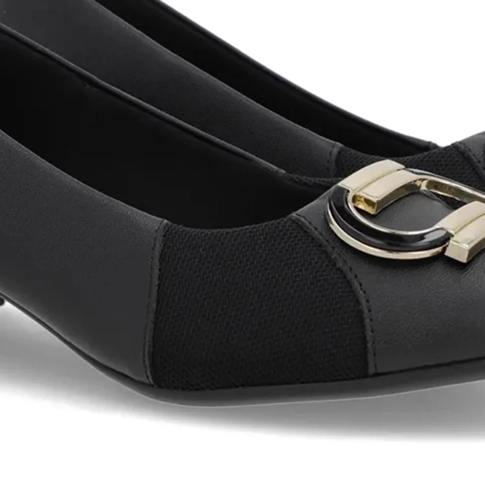 Sapato Scarpin Usaflex Side Feminino Preto 2