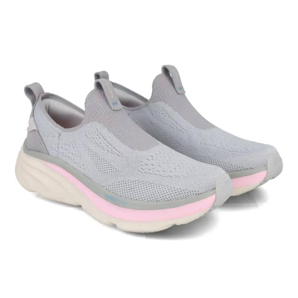 Tênis Skechers D'lux Vapor Pure Stride Feminino Caminhada Cinza 4