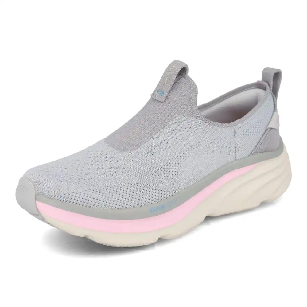 Tênis Skechers D'lux Vapor Pure Stride Feminino Caminhada Cinza 5