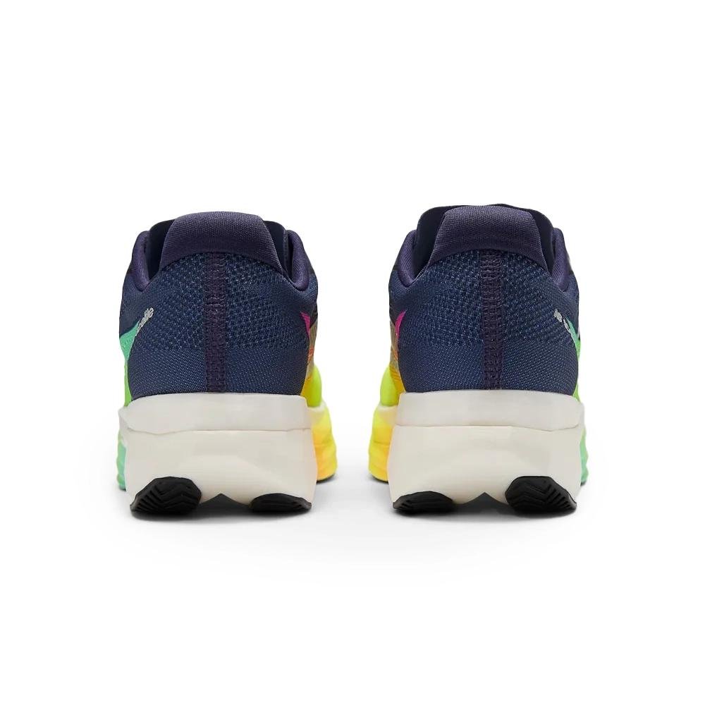 Tênis de Corrida New Balance Fuelcell Supercomp Elite V5 Feminino Roxo Escuro/Verde Neon 5