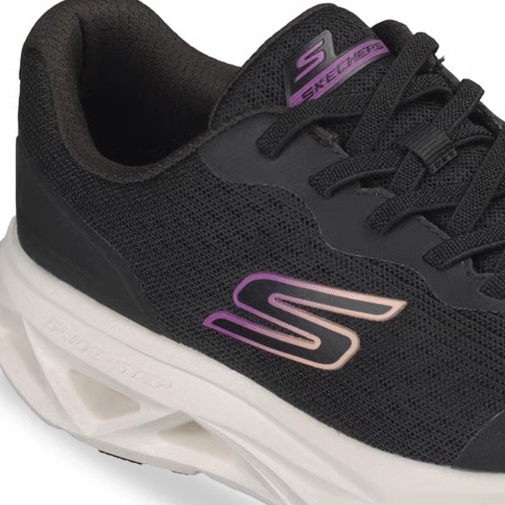 Tênis de Treino Skechers Glide Step Vortex Feminina Preto/Branco 3