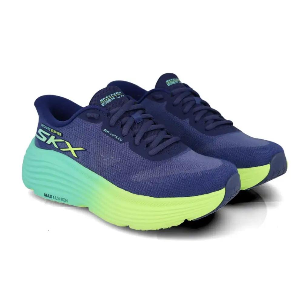 Tênis Skechers Max Cushioning Feminino Azul Marinho 4