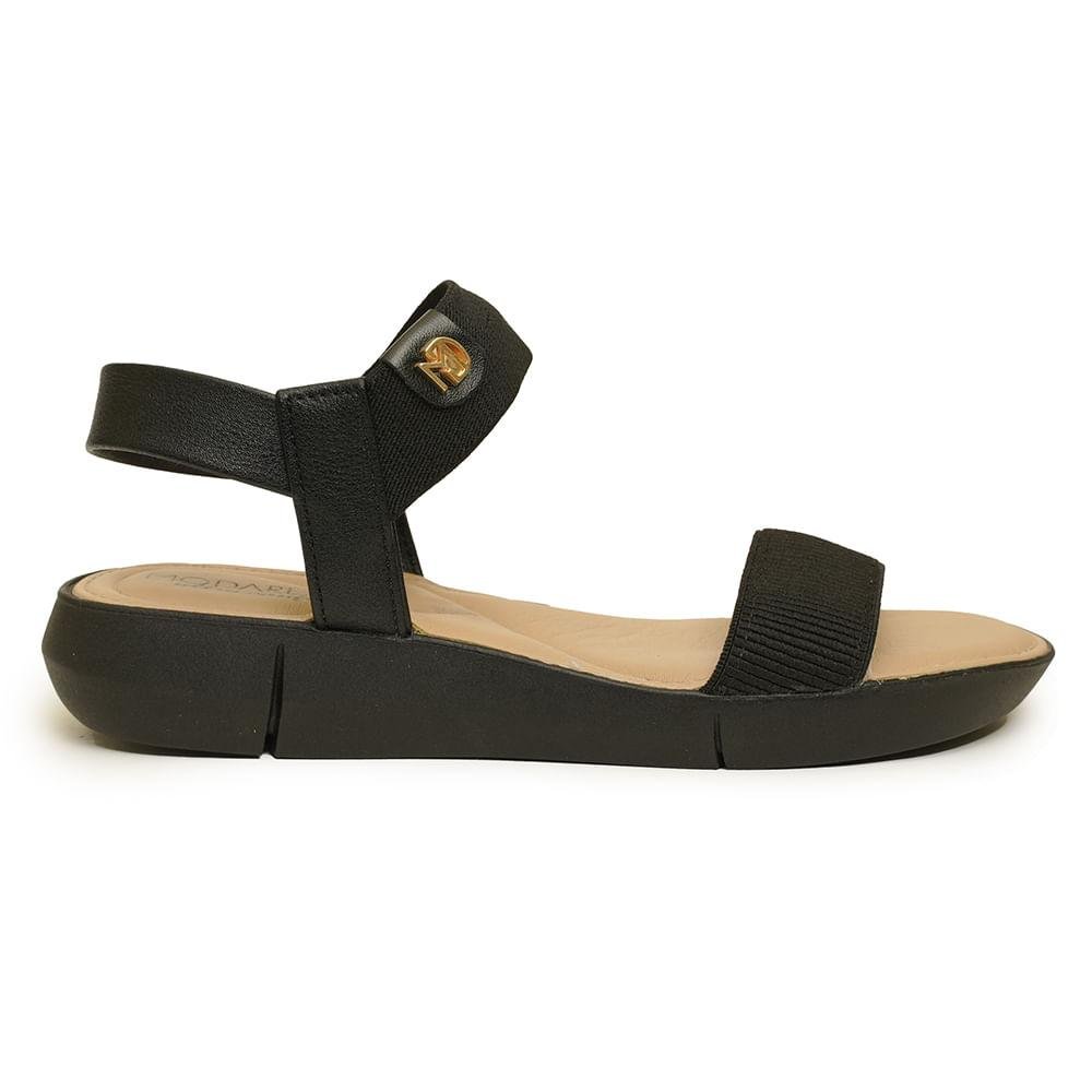 Sandália Feminina Elástico Modare Preto 2