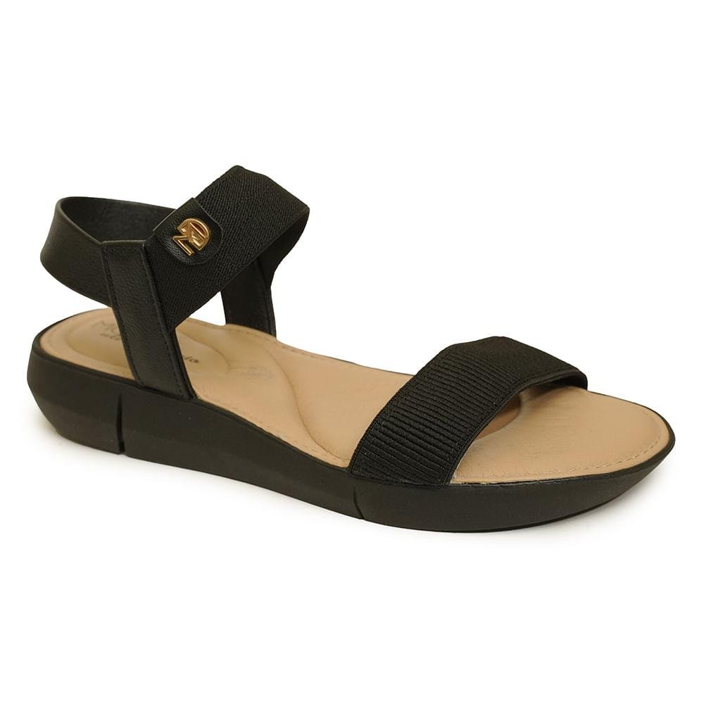 Sandália Feminina Elástico Modare Preto 3