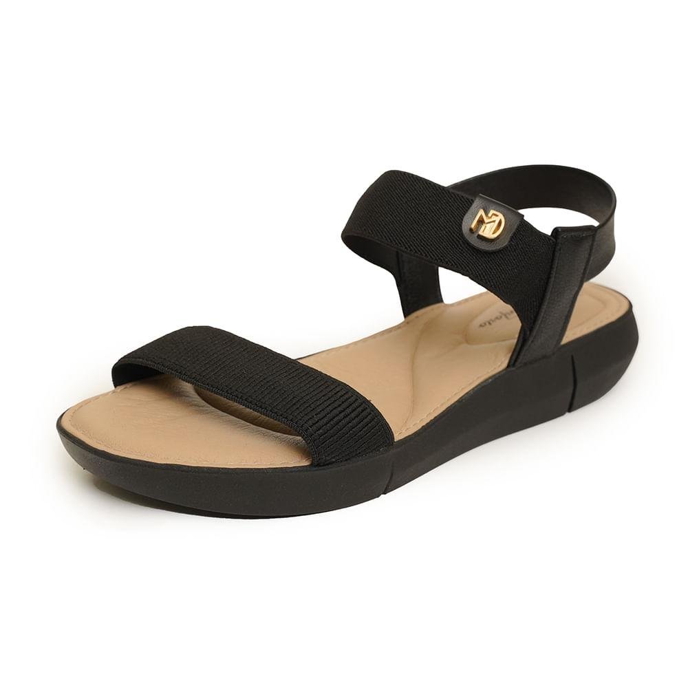 Sandália Feminina Elástico Modare Preto 5
