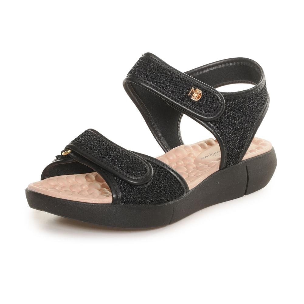 Sandália  Feminina Tiras Elástico Modare Preto 3