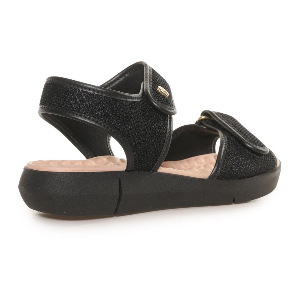 Sandália  Feminina Tiras Elástico Modare Preto 5