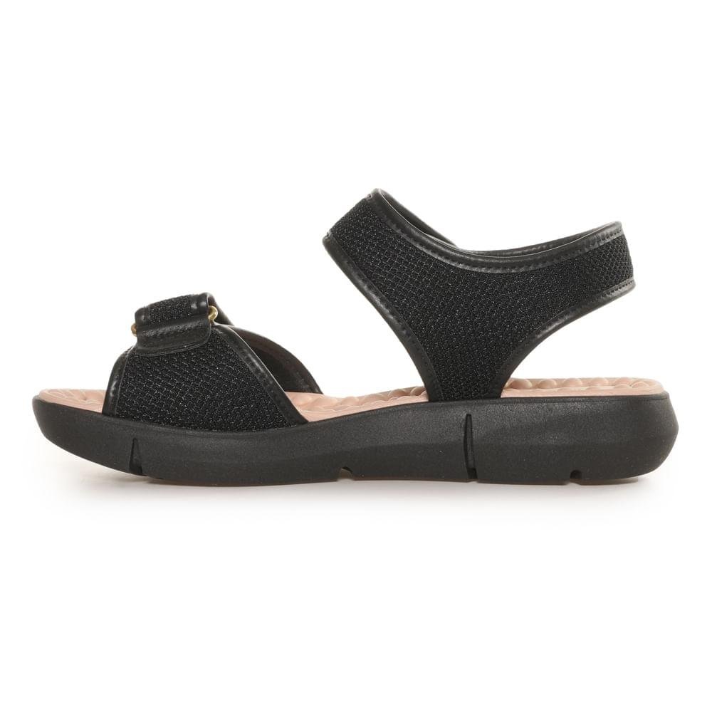 Sandália  Feminina Tiras Elástico Modare Preto 6