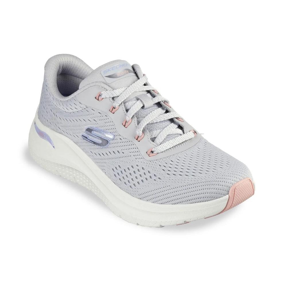Tênis Skechers Arch Fit 2.0 Big League Feminino Caminhada Cinza 2