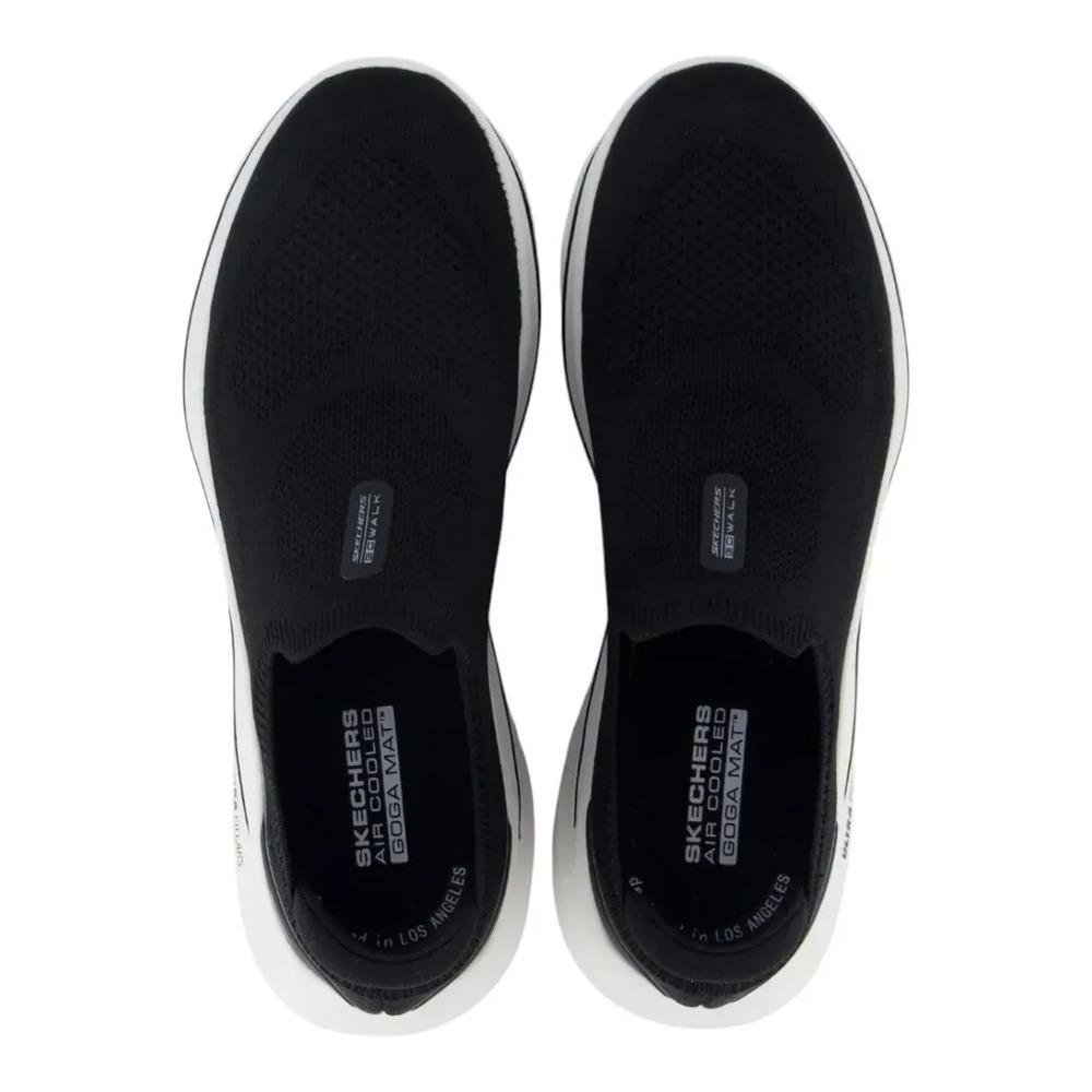 Tênis de Caminhada Skechers Go Walk 8 Gabe Masculino Preto/Branco 3