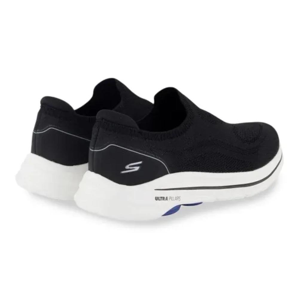 Tênis de Caminhada Skechers Go Walk 8 Gabe Masculino Preto/Branco 4