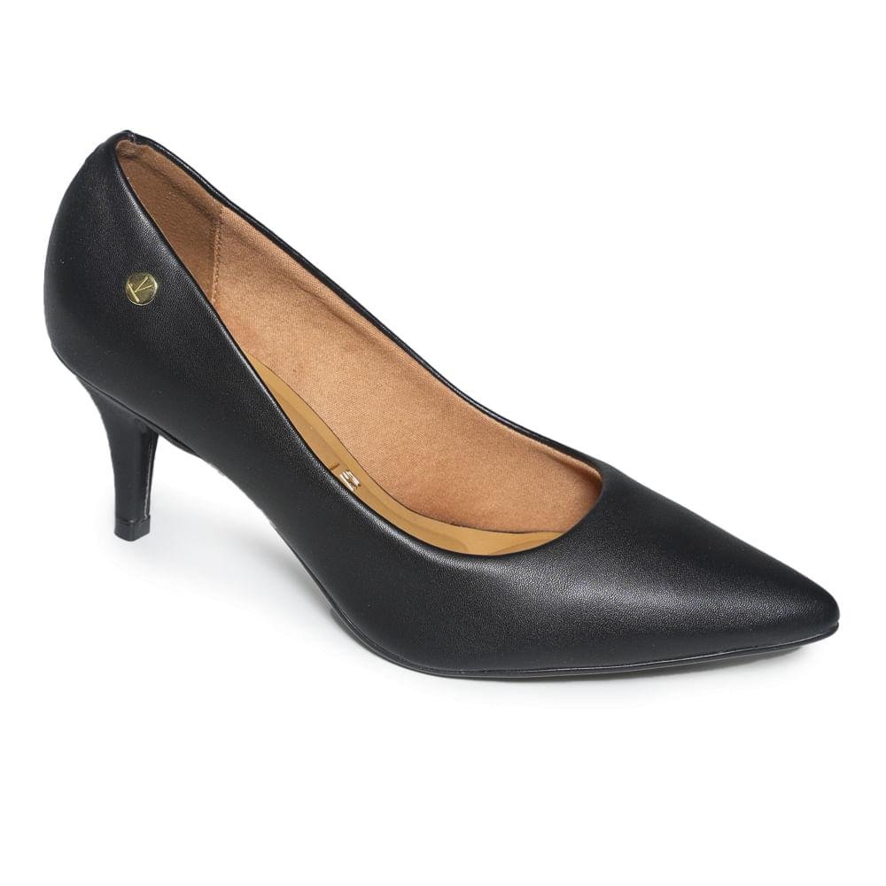 Sapato Vizzano Scarpin Bico Fino Feminino Preto 4