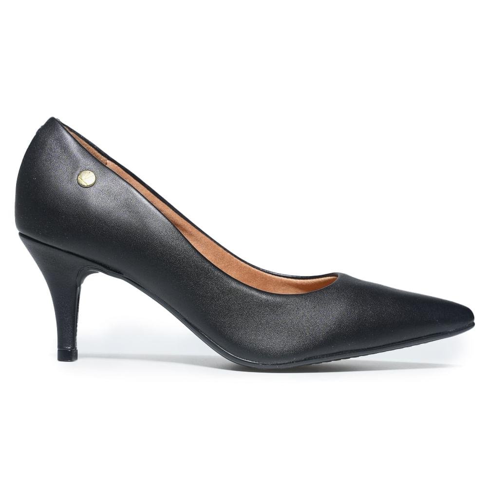 Sapato Vizzano Scarpin Bico Fino Feminino Preto 6