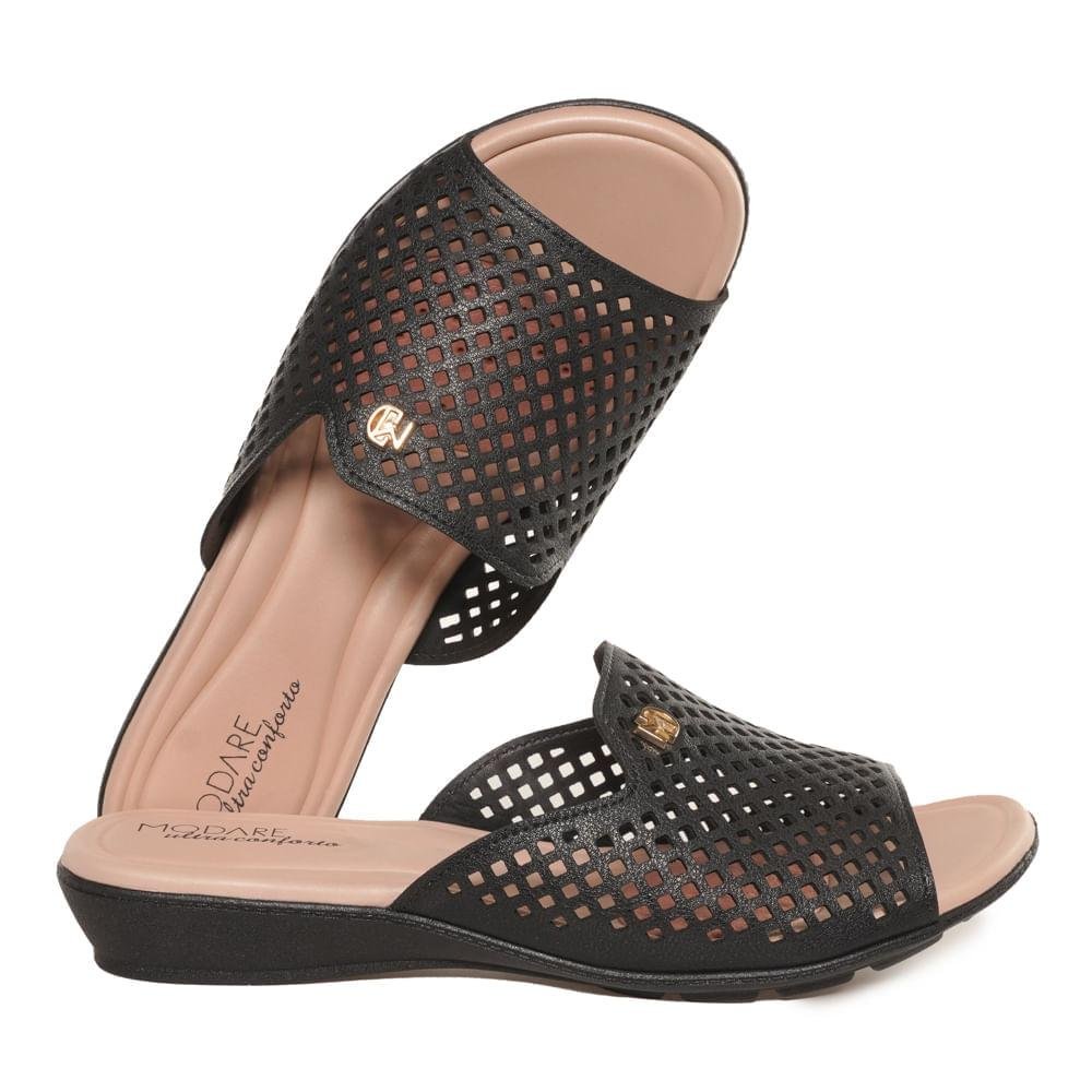 Tamanco Slide Telado Modare Feminino Preto 2