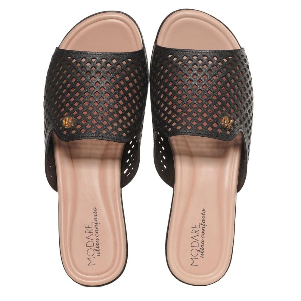 Tamanco Slide Telado Modare Feminino Preto 3