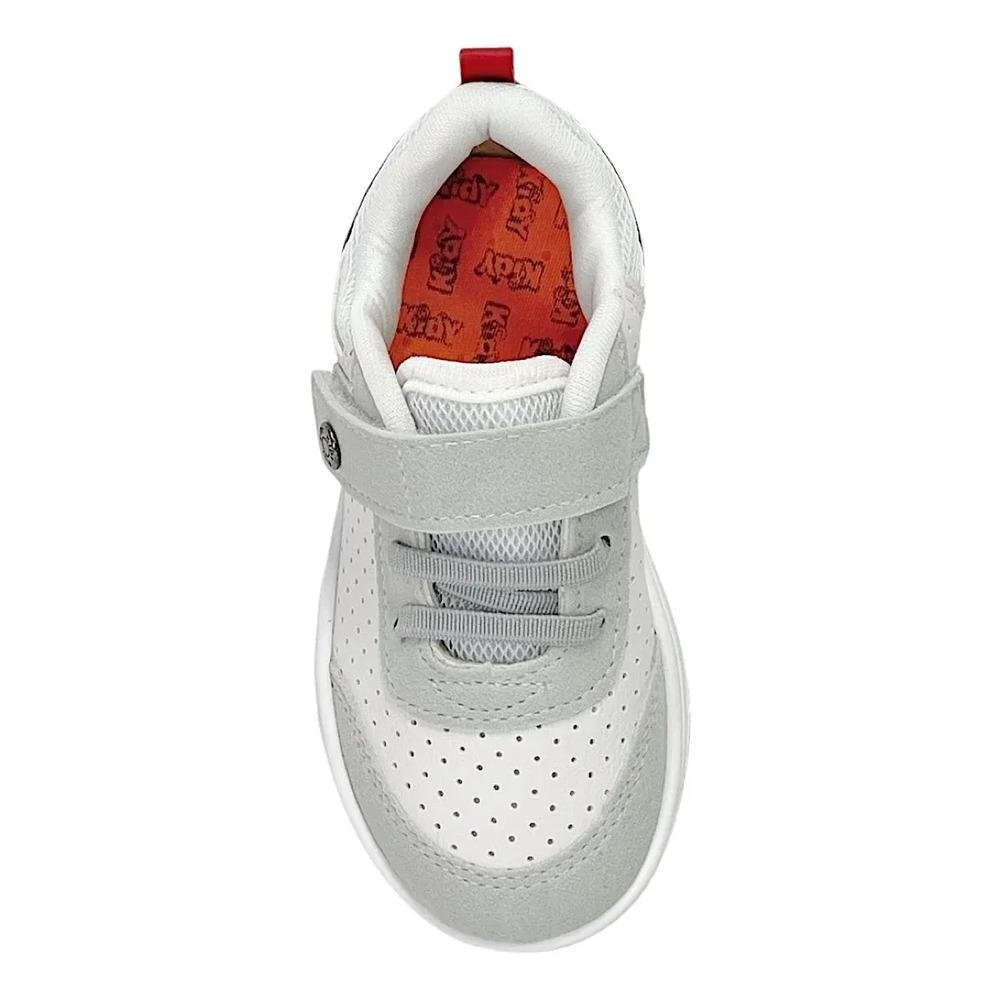 Tênis Casual Kidy Happy Respitec Infantil Branco/Cinza 4