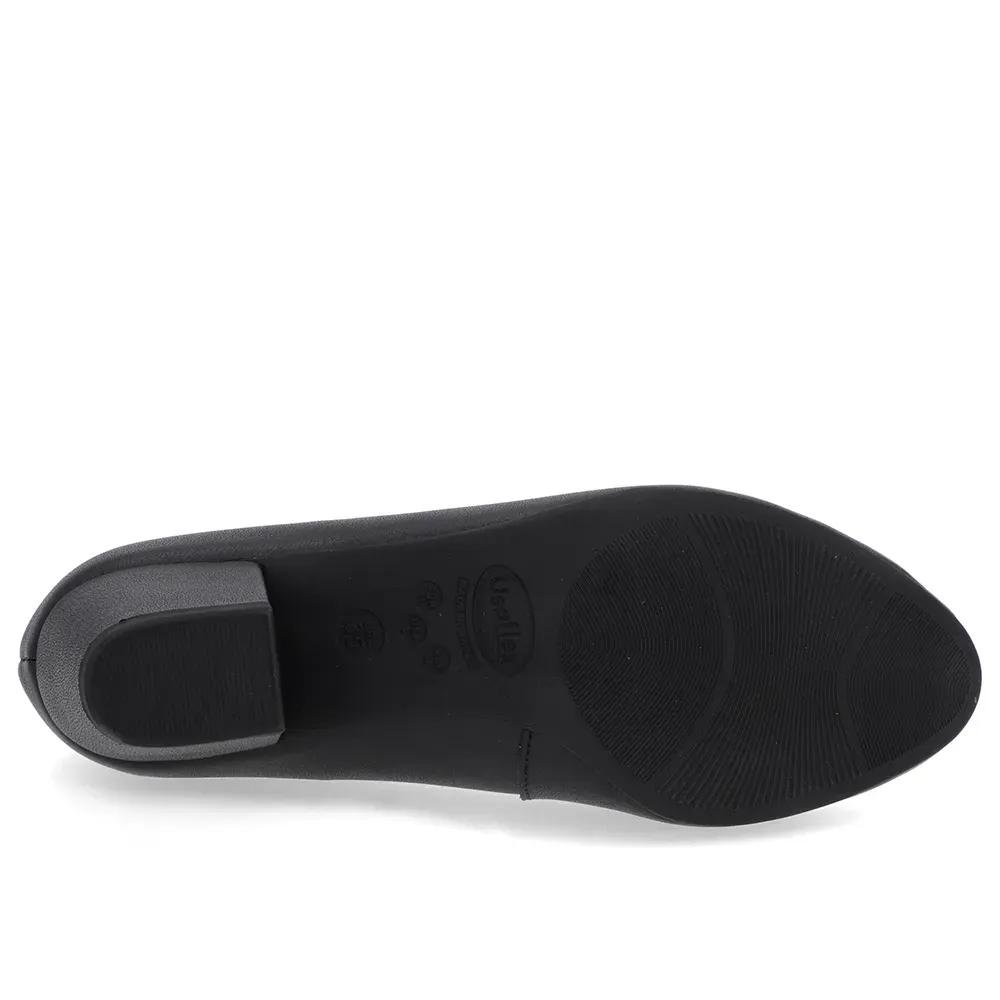 Scarpin Bico Redondo Usaflex Comfy Feminino Preto 4