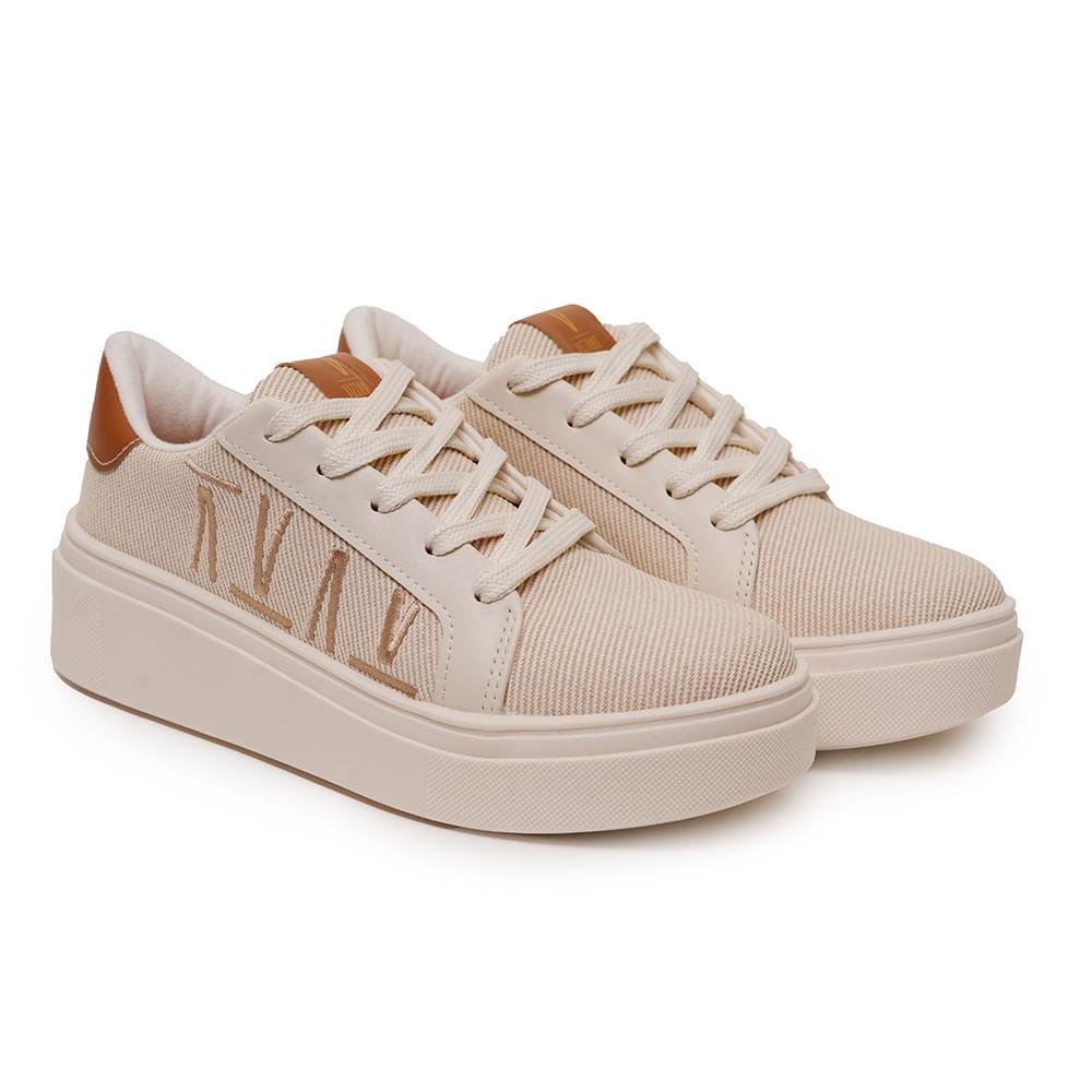 Tênis Vizzano Casual Feminino Off White 4
