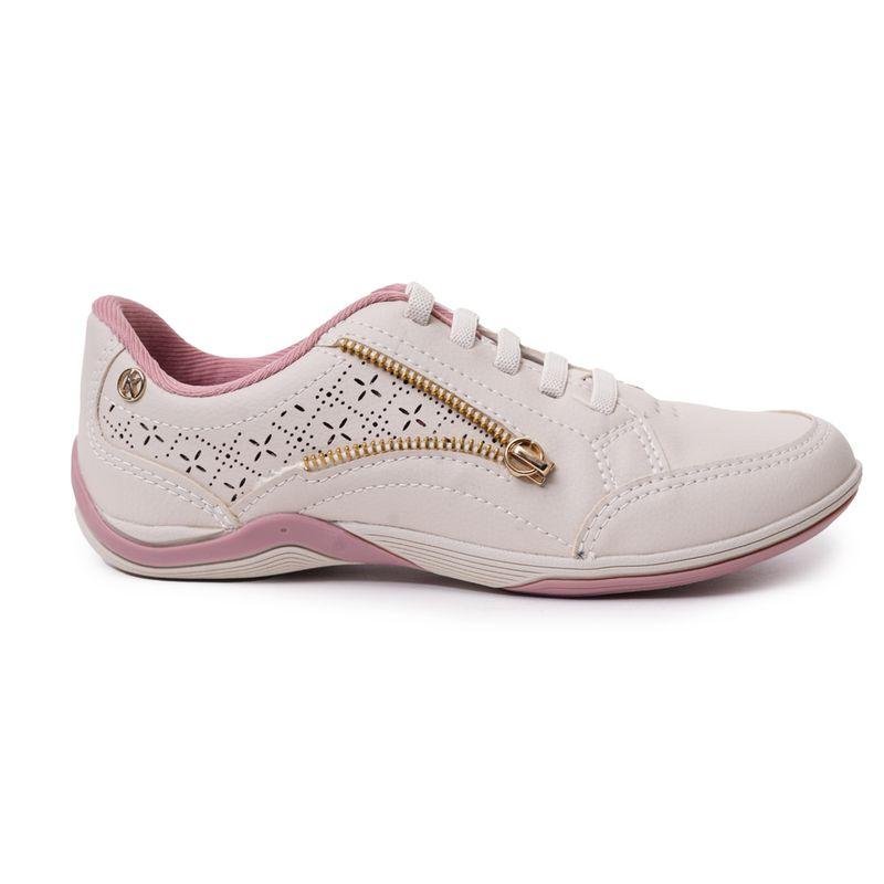 Tênis Kolosh Casual Zíper Recortes Feminino