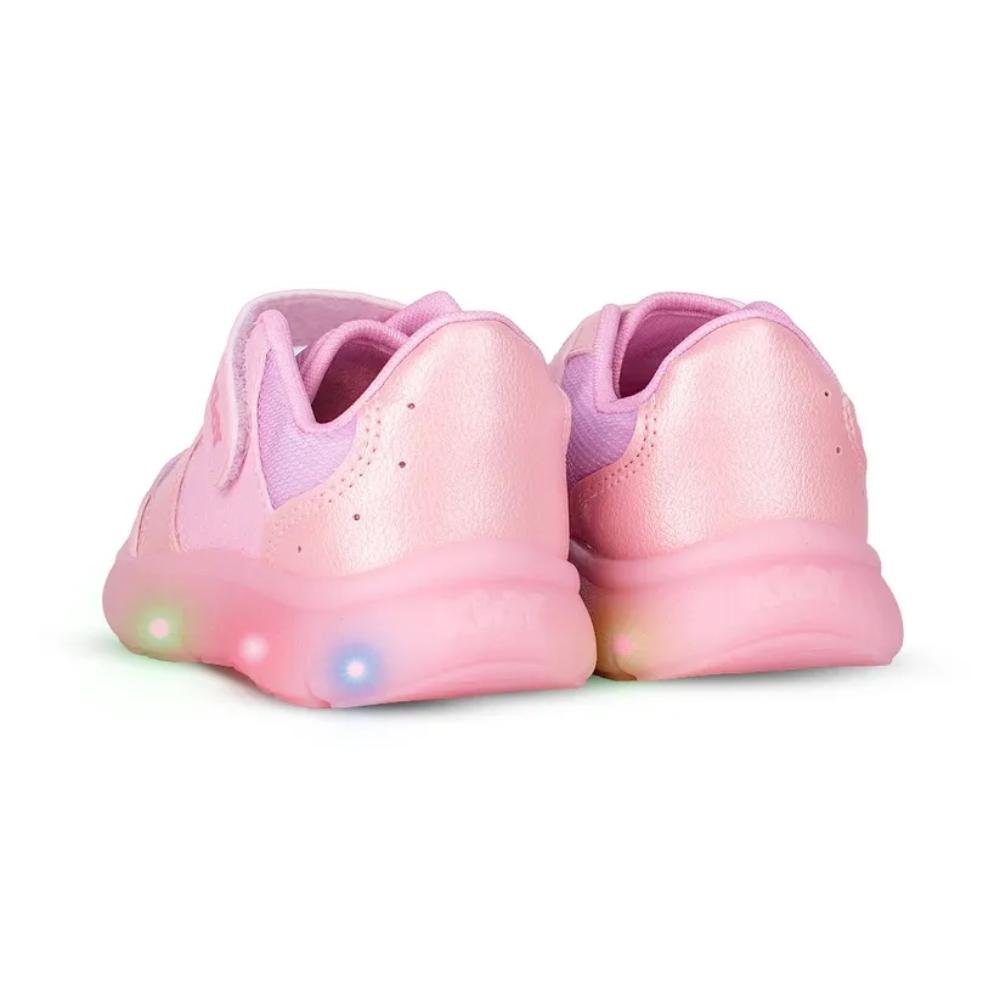 Tênis Casual Kidy Flex Lights Infantil Rosa 3