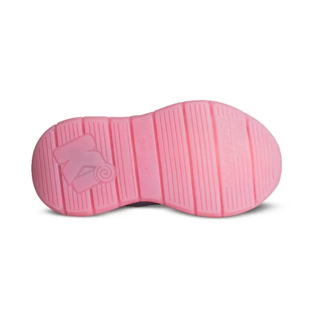 Tênis Casual Kidy Flex Lights Infantil Rosa 4