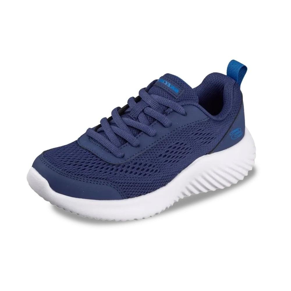 Tênis Casual Skechers Bounder Quanta Juvenil Azul 4