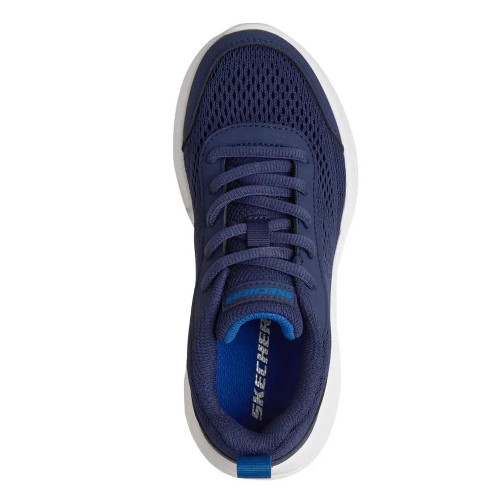 Tênis Casual Skechers Bounder Quanta Juvenil Azul 5