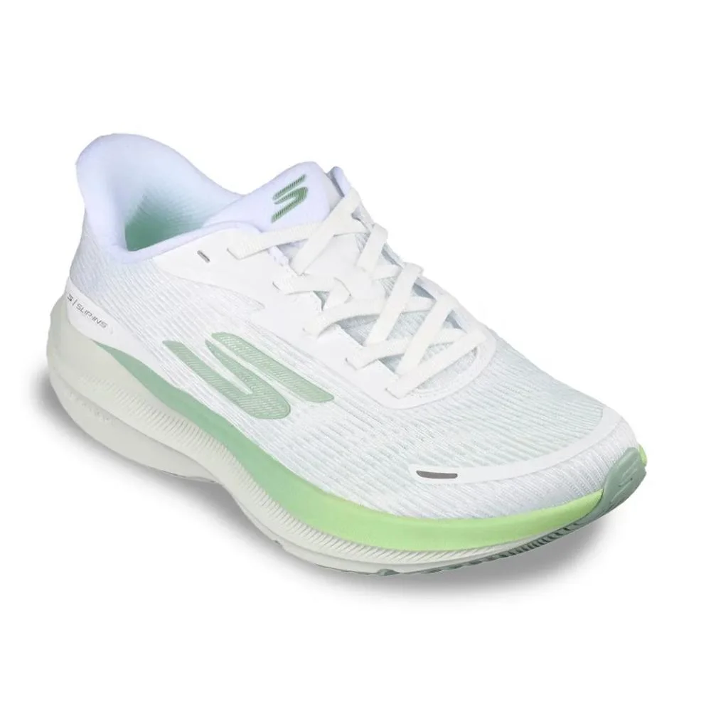 Tênis de Corrida Skechers SKX Aero Pulse Feminino Branco Branco/Verde 2