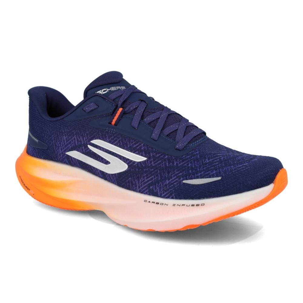 Tênis de Treino Skechers SKX Aero Spark Masculino Azul/Laranja 2