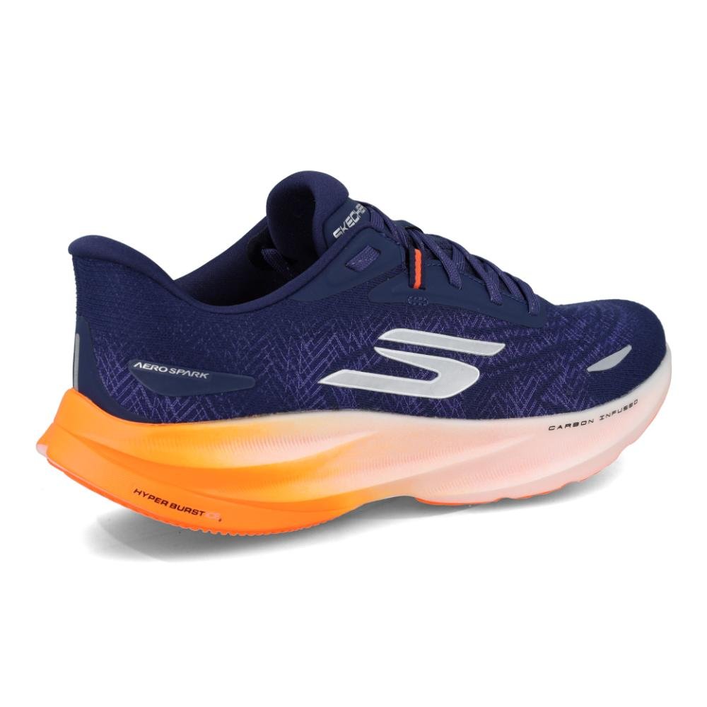 Tênis de Treino Skechers SKX Aero Spark Masculino Azul/Laranja 6