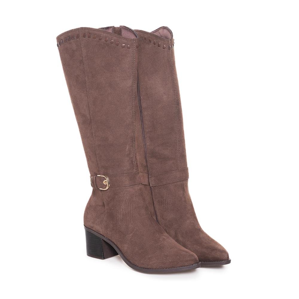 Bota Western Via Marte Fivela Feminina Marrom 2