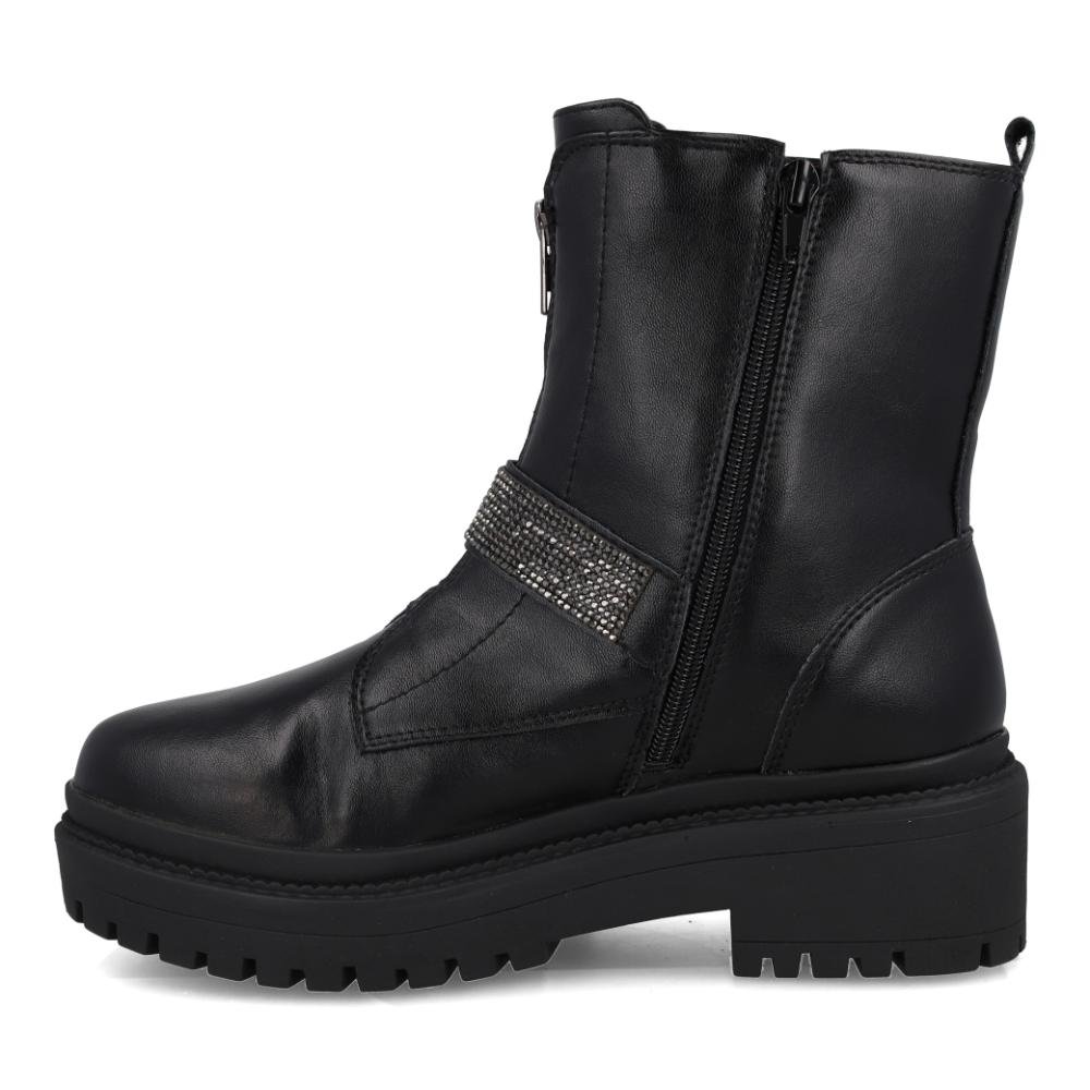 Bota Biker Via Marte Strass Feminina Preto 2