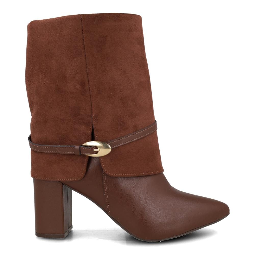 Bota Capa Via Marte Fivela Boho Feminina