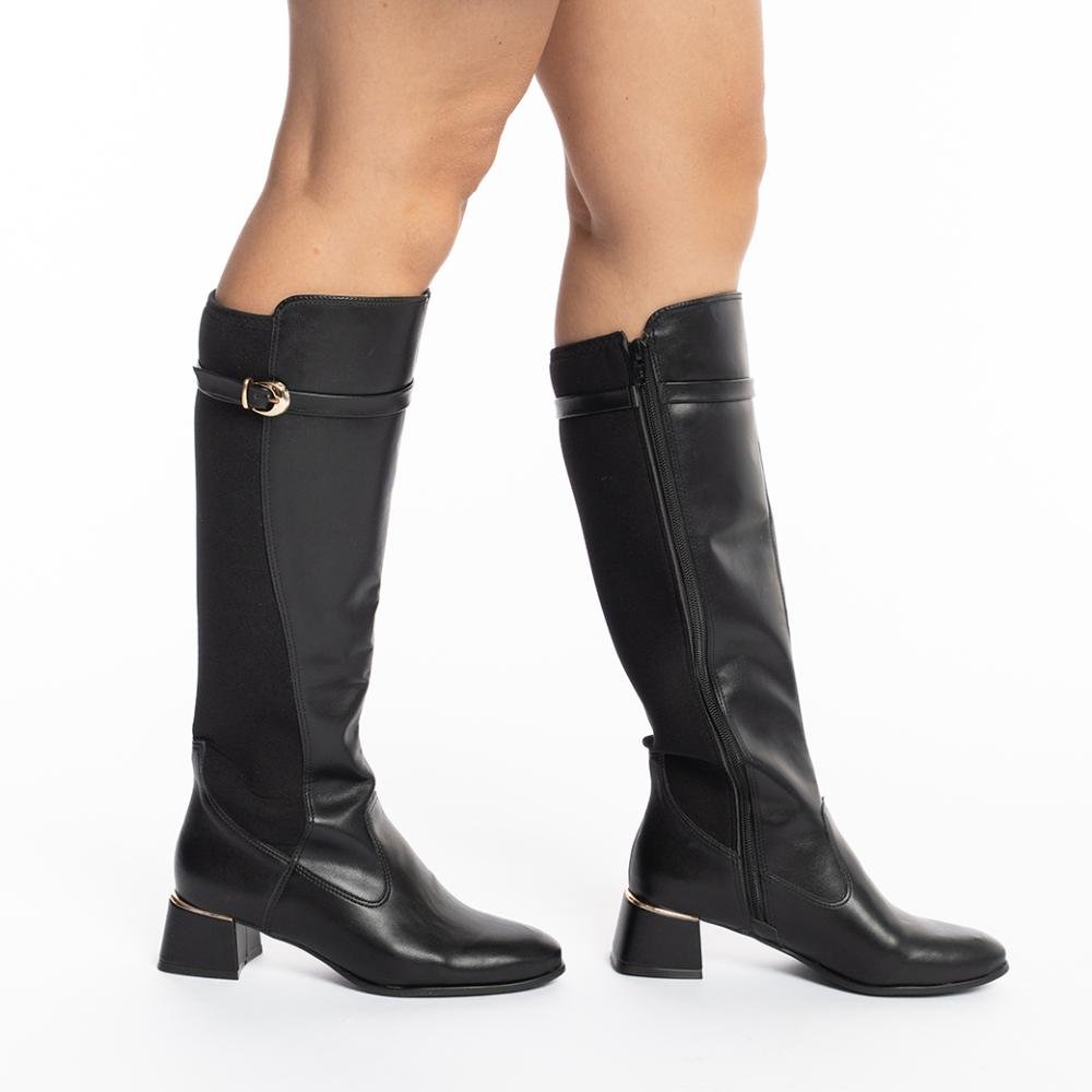 Bota Montaria Bebecê Fivela Feminina Preto 2